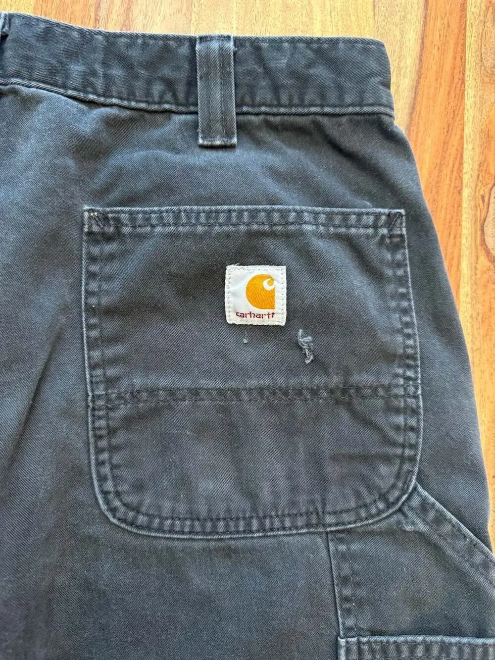 Carhartt Duck Canvas Utility Carpenter Work Pants Black 36x30